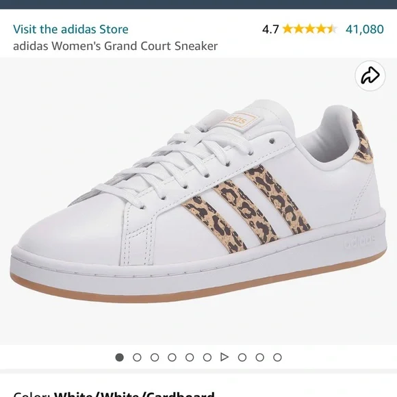 adidas | Shoes | Adidas Grand Court Sneaker With Animal Print | Poshmark